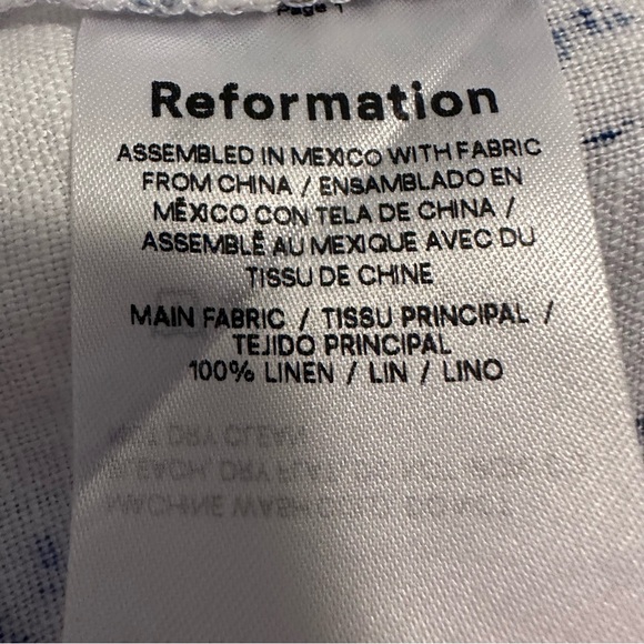 Reformation | Marbella linen floral midi dress puff sleeve - Picture 10 of 11